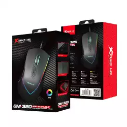 Xtrike ME Геймърска мишка Gaming Mouse GM-320 Black -12800dpi, RGB