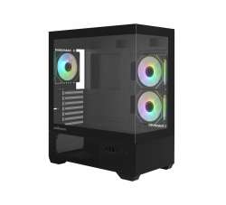 Zalman кутия Case ATX - Chronix BLACK - 3 x 120 mm A-RGB, USB-C, Tempered Glass