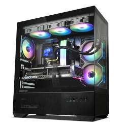 Zalman кутия Case ATX - Chronix BLACK - 3 x 120 mm A-RGB, USB-C, Tempered Glass