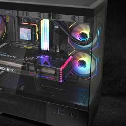 Zalman кутия Case ATX - Chronix BLACK - 3 x 120 mm A-RGB, USB-C, Tempered Glass