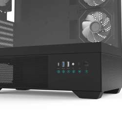 Zalman кутия Case ATX - Chronix BLACK - 3 x 120 mm A-RGB, USB-C, Tempered Glass