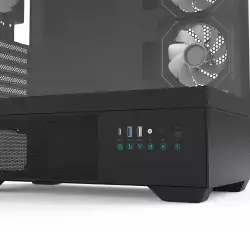 Zalman кутия Case ATX - Chronix BLACK - 3 x 120 mm A-RGB, USB-C, Tempered Glass