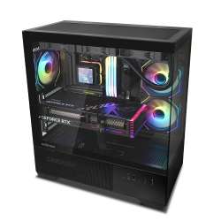 Zalman кутия Case ATX - Chronix BLACK - 3 x 120 mm A-RGB, USB-C, Tempered Glass