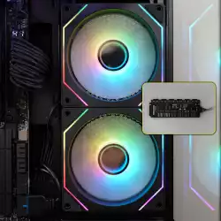 Zalman кутия Case ATX - Chronix BLACK V2 - 3 x 120 mm A-RGB, USB-C, Tempered Glass