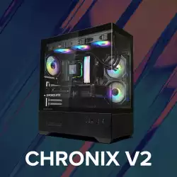 Zalman кутия Case ATX - Chronix BLACK V2 - 3 x 120 mm A-RGB, USB-C, Tempered Glass