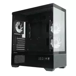Zalman кутия Case ATX - Chronix BLACK V2 - 3 x 120 mm A-RGB, USB-C, Tempered Glass