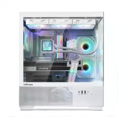 Zalman кутия Case ATX - Chronix WHITE V2 - 3 x 120 mm A-RGB, USB-C, Tempered Glass