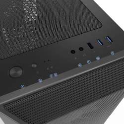 Zalman кутия Case ATX - i3 NEO ARGB Black - Mesh, aRGB, Tempered Glass