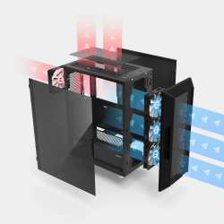 Zalman кутия Case ATX - i3 NEO ARGB Black - Mesh, aRGB, Tempered Glass