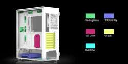Zalman кутия Case ATX - i3 NEO ARGB White - Mesh, aRGB, Tempered Glass