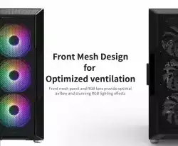 Zalman кутия Case ATX - I3 NEO Black - RGB, Mesh