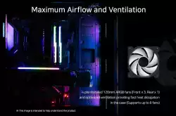 Zalman кутия Case ATX - I3 NEO TG Black - aRGB, Tempered Glass