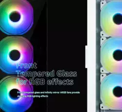 Zalman кутия Case ATX - I3 NEO TG Black - aRGB, Tempered Glass