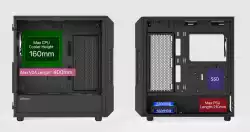 Zalman кутия Case ATX - I3 NEO V2 Black - RGB, Mesh