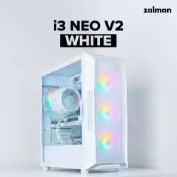 Zalman кутия Case ATX - I3 NEO V2 White - RGB, Mesh