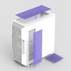 Zalman кутия Case ATX - I3 NEO V2 White - RGB, Mesh