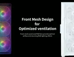 Zalman кутия Case ATX - I3 NEO White - RGB, Mesh