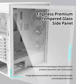 Zalman кутия Case ATX - I3 NEO White - RGB, Mesh