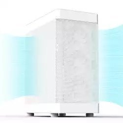 Zalman кутия Case ATX - I4 White - Full Mesh, 6 fans included