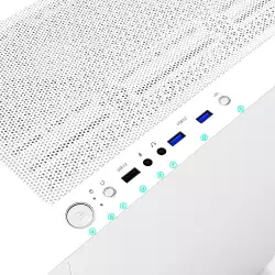 Zalman кутия Case ATX - I4 White - Full Mesh, 6 fans included