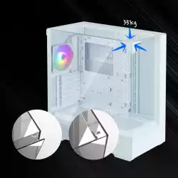 Zalman кутия Case ATX - P40 Prism White