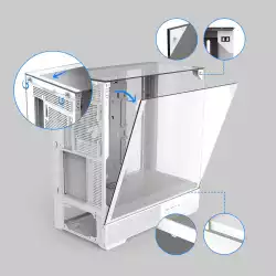 Zalman кутия Case ATX - P40 Prism White