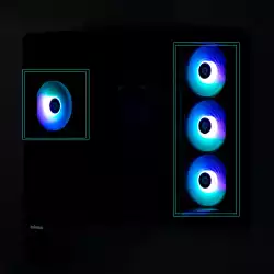 Zalman кутия Case ATX - P50 DS Black - Digital Display, Addressable RGB