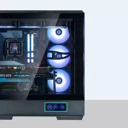 Zalman кутия Case ATX - P50 DS Black - Digital Display, Addressable RGB                          