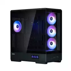 Zalman кутия Case ATX - P50 DS Black - Digital Display, Addressable RGB