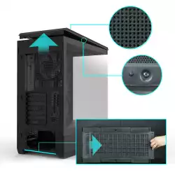 Zalman кутия Case ATX - P50 DS Black - Digital Display, Addressable RGB