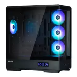 Zalman кутия Case ATX - P50 DS Black - Digital Display, Addressable RGB