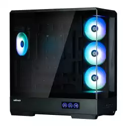Zalman кутия Case ATX - P50 DS Black - Digital Display, Addressable RGB