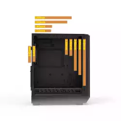 Zalman кутия Case EATX - I6 Black - RGB, Tempered Glass,  3 fans included