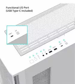 Zalman кутия Case EATX - Z10 DUO White - Mesh/Tempered Glass
