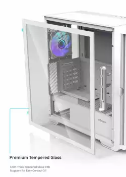 Zalman кутия Case EATX - Z10 DUO White - Mesh/Tempered Glass