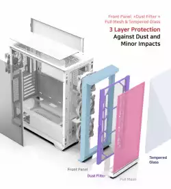 Zalman кутия Case EATX - Z10 DUO White - Mesh/Tempered Glass