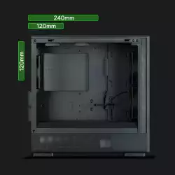 Zalman кутия Case mATX - P10 NAMU BLACK - Wood, USB-C