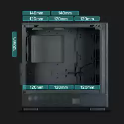 Zalman кутия Case mATX - P10 NAMU BLACK - Wood, USB-C