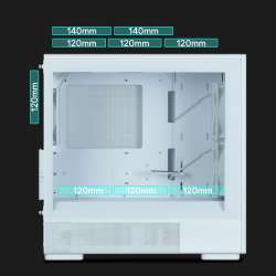 Zalman кутия Case mATX - P10 NAMU WHITE - Wood, USB-C