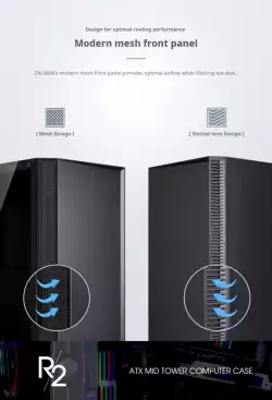 Zalman кутия за компютър Case ATX - R2 BLACK