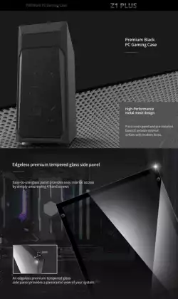 Zalman Кутия за компютър Case ATX - Z1 PLUS