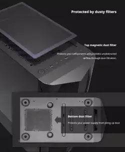 Zalman кутия за компютър Case ATX - N4 - RGB, Tempered Glass