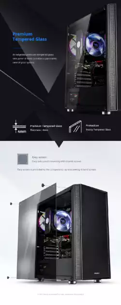 Zalman кутия за компютър Case ATX - R2 BLACK