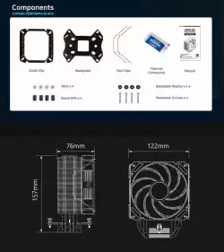 Zalman охладител за процесор CPU Cooler CNPS9X PERFORMA BLACK