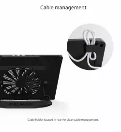 Zalman Охлаждане за лаптоп Notebook Cooler 17" Black ZM-NS3000