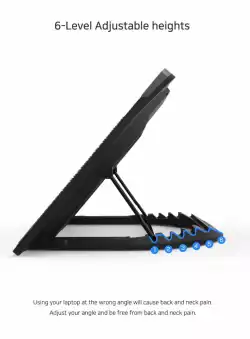 Zalman Охлаждане за лаптоп Notebook Cooler 17" Black ZM-NS3000