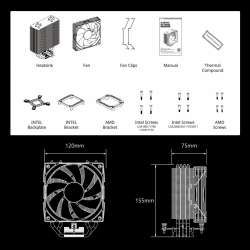 Zalman охлаждане за процесор CPU Cooler CNPS9X OPTIMA2 LGA1851/AM5