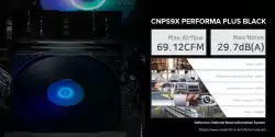 Zalman охлаждане за процесор CPU Cooler CNPS9X PERFORMA PLUS BLACK LGA1851/AM5