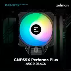 Zalman охлаждане за процесор CPU Cooler CNPS9X PERFORMA PLUS ARGB BLACK LGA1851/AM5