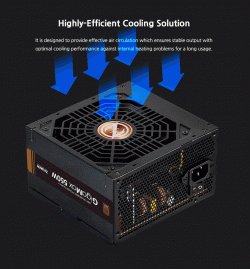 Zalman захранване PSU GigaMax 550W Bronze ZM550-GVII